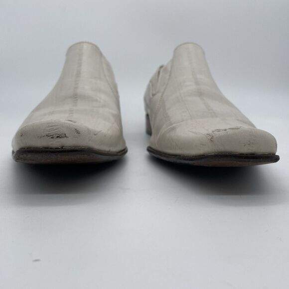 Galliano Lavorazione Artigiana Dress Loafers Men’s US 7 / 40 White Leather Italy main image 13